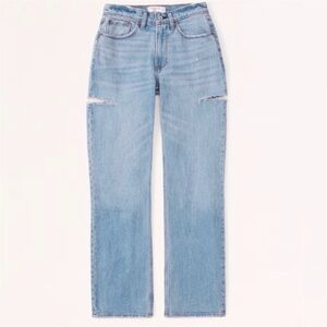 Abercrombie & Fitch Light Blue Straight Leg Jeans